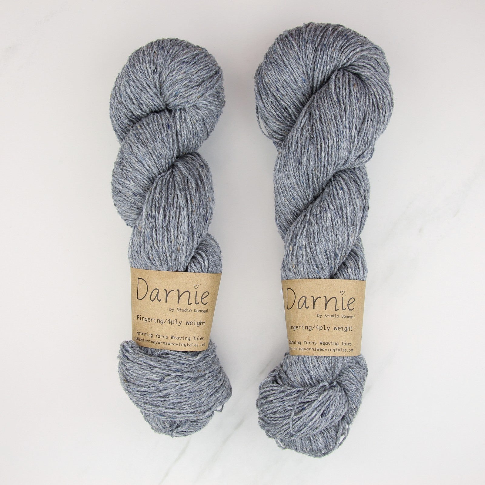 Spinning Yarns Weaving Tales Darnie in colourway Foggy Dew – 4ply weight wool yarn