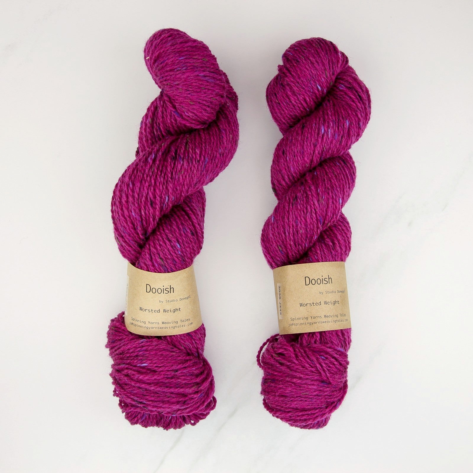 Spinning Yarns Weaving Tales Dooish in colourway Bell Heather – 10ply weight wool yarn