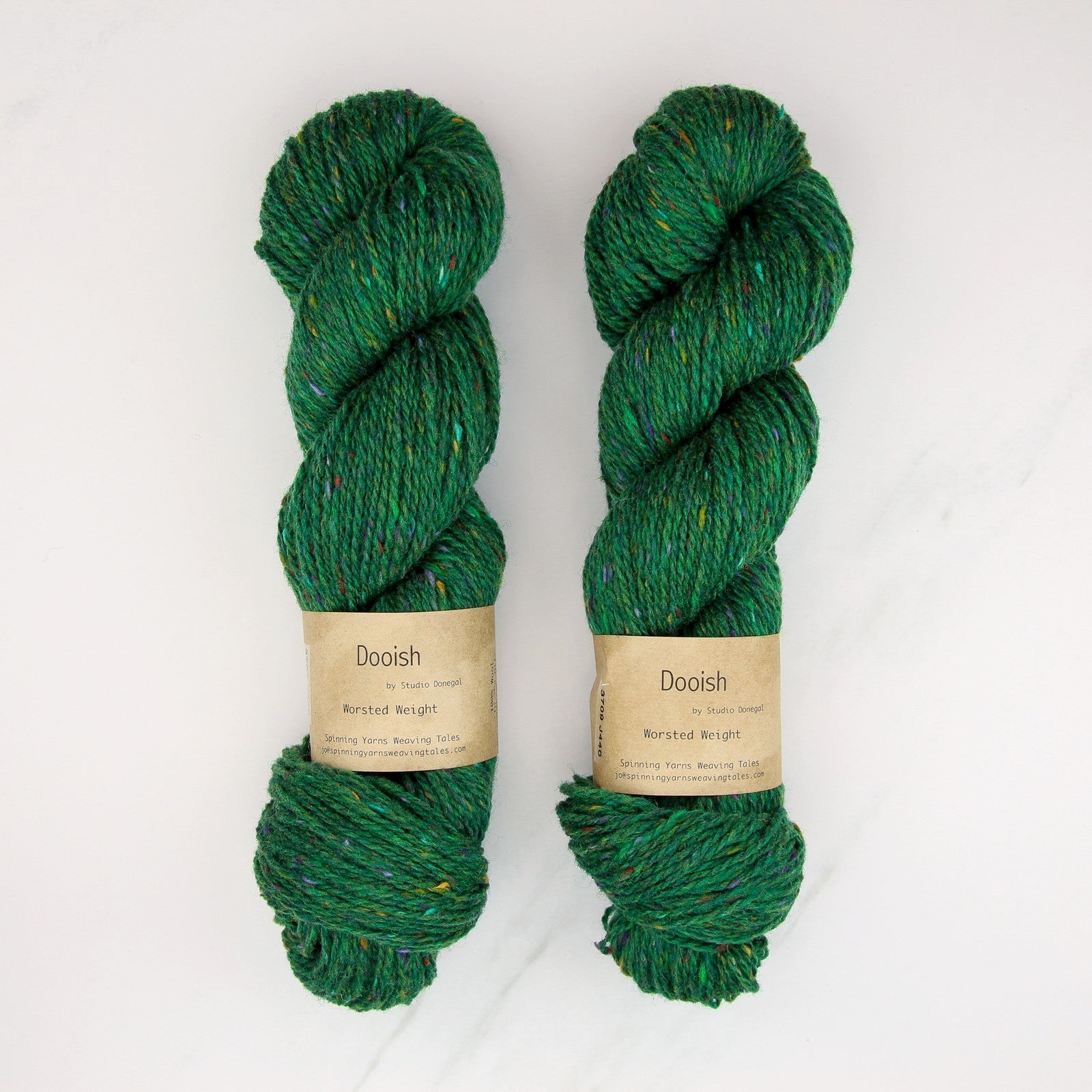 Spinning Yarns Weaving Tales Dooish in colourway Kelly – 10ply weight wool yarn