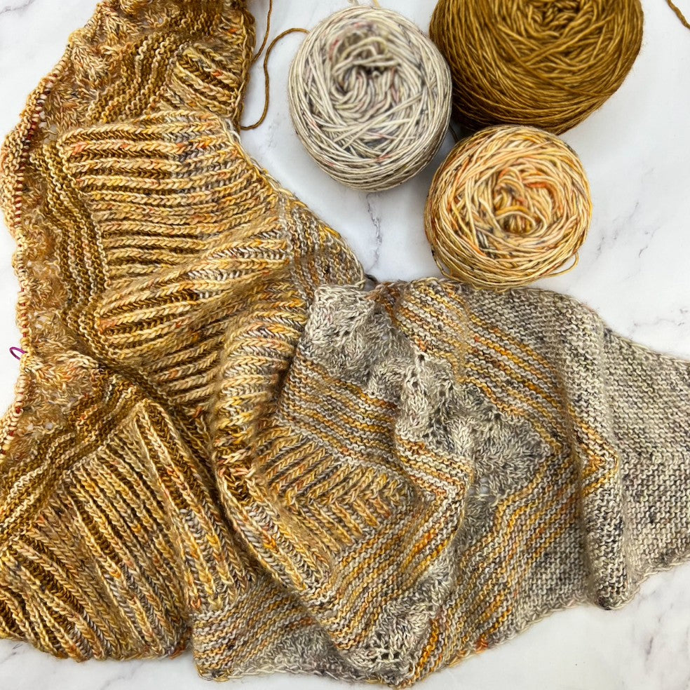 Shake It Up Shawl kit, colourway Original
