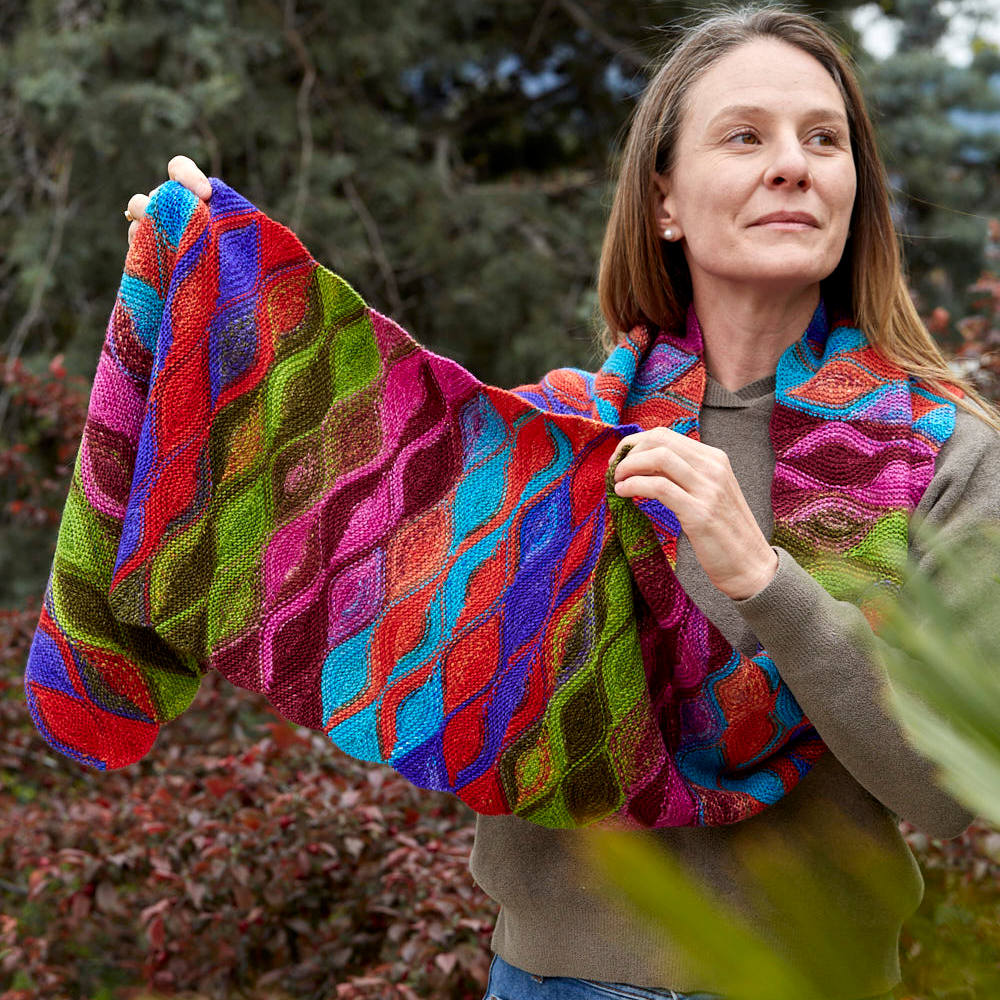 Hera Scarf Set in Uneek Fingering knitting kit