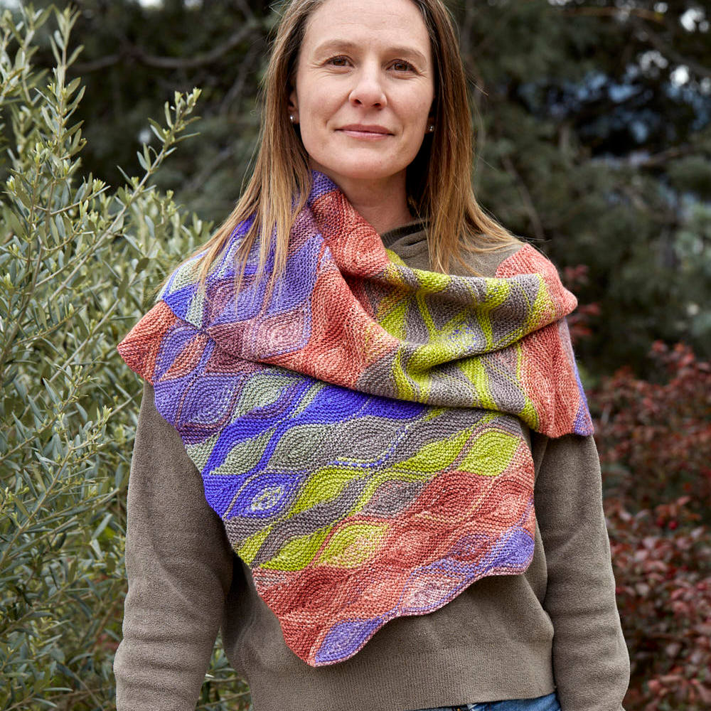 Hera Scarf Set in Uneek Fingering knitting kit – view 3