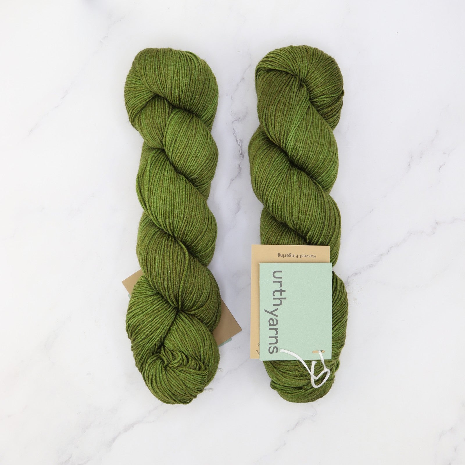 Urth Yarns Harvest Fingering in colourway Grape Leaf – 4ply weight merino yarn
