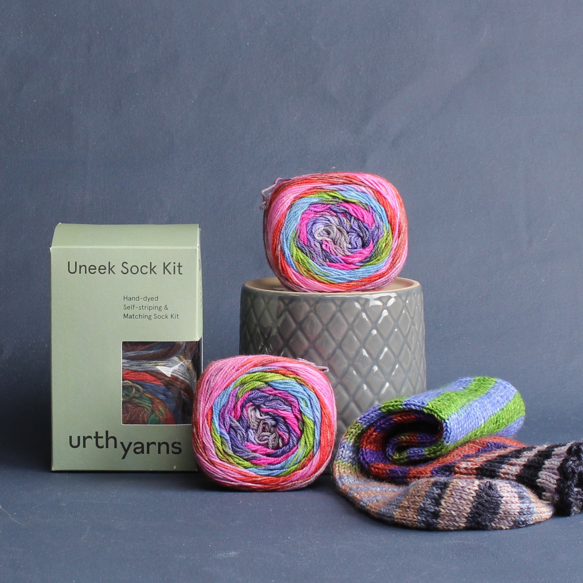 Urth Yarns Uneek Sock Kit – 4ply weight merino, nylon yarn