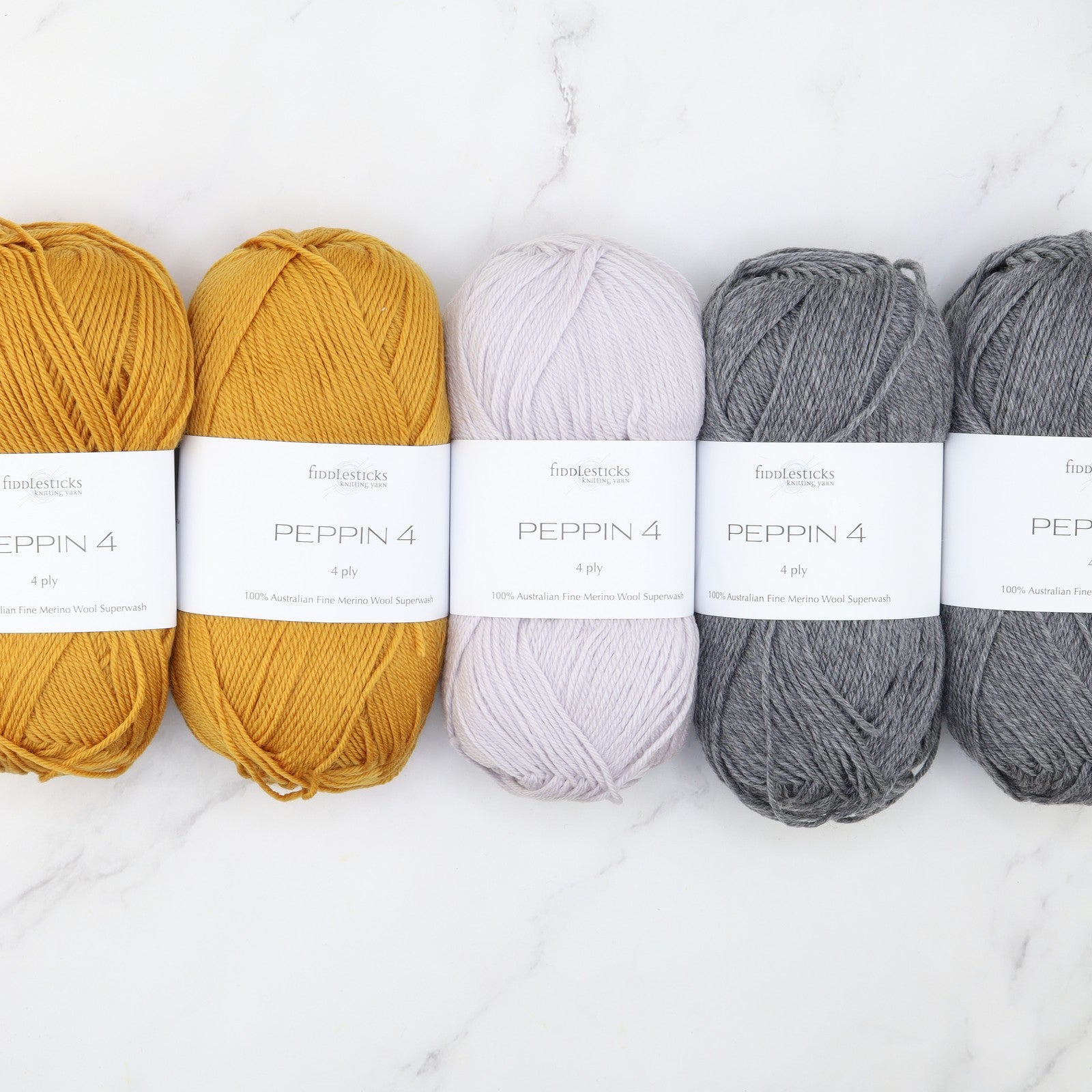 Westknits Twists & Turns kit in Peppin 4, colourway Silver Mustard