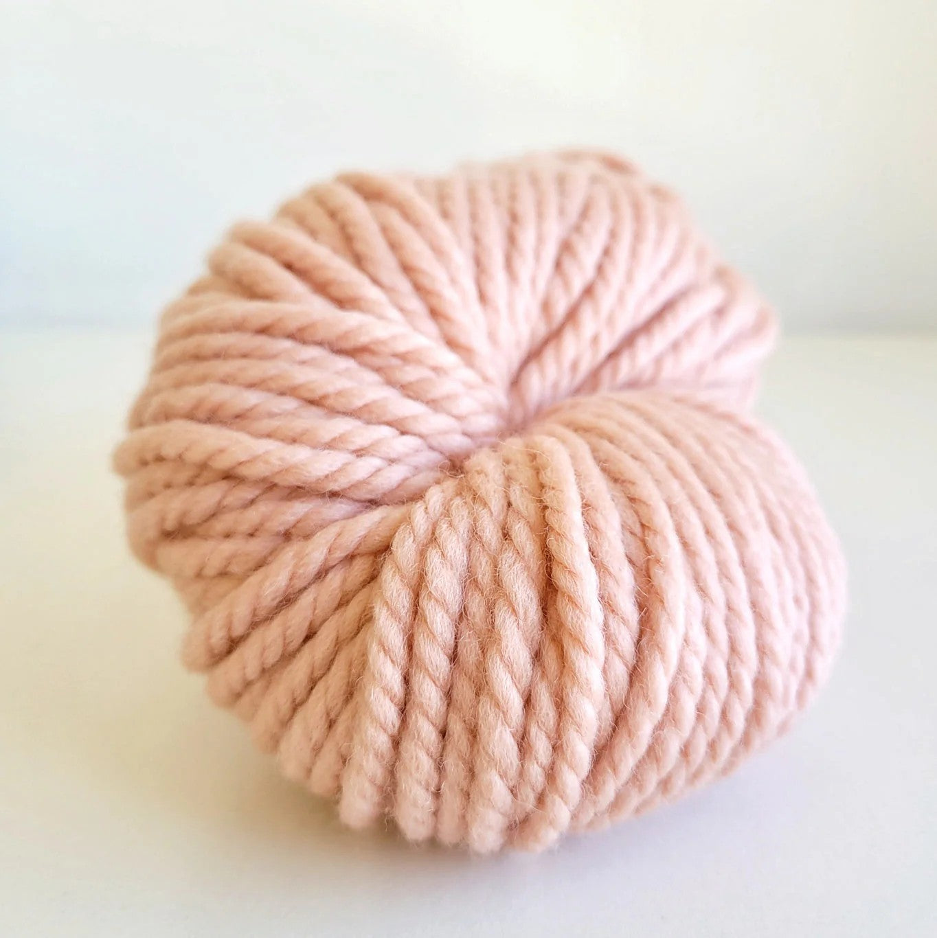 Woolly Yarns Super Woolly in colourway Peachy Keen – 14ply+ weight wool yarn