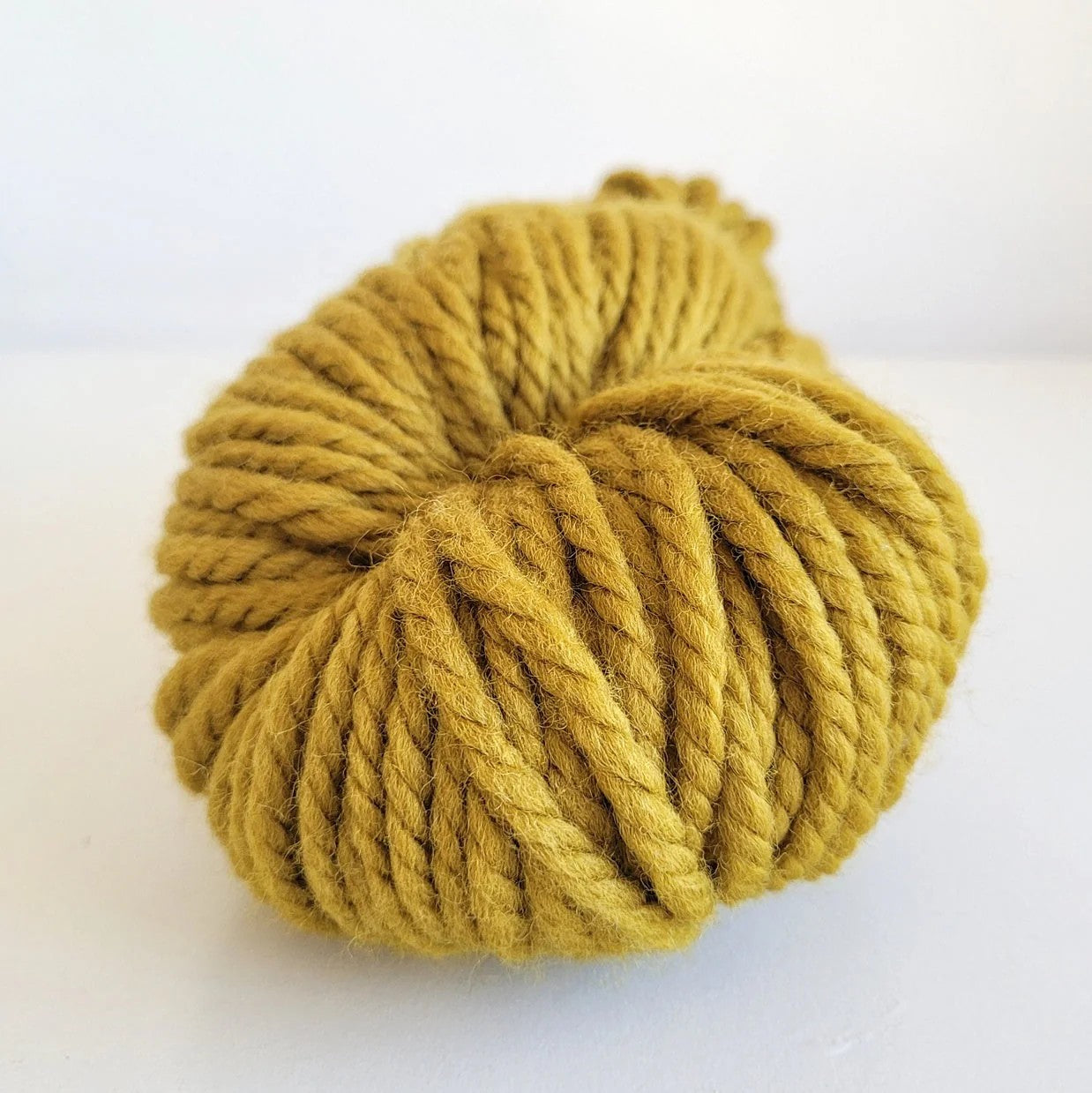 Woolly Yarns Super Woolly in colourway I'm the Moss – 14ply+ weight wool yarn