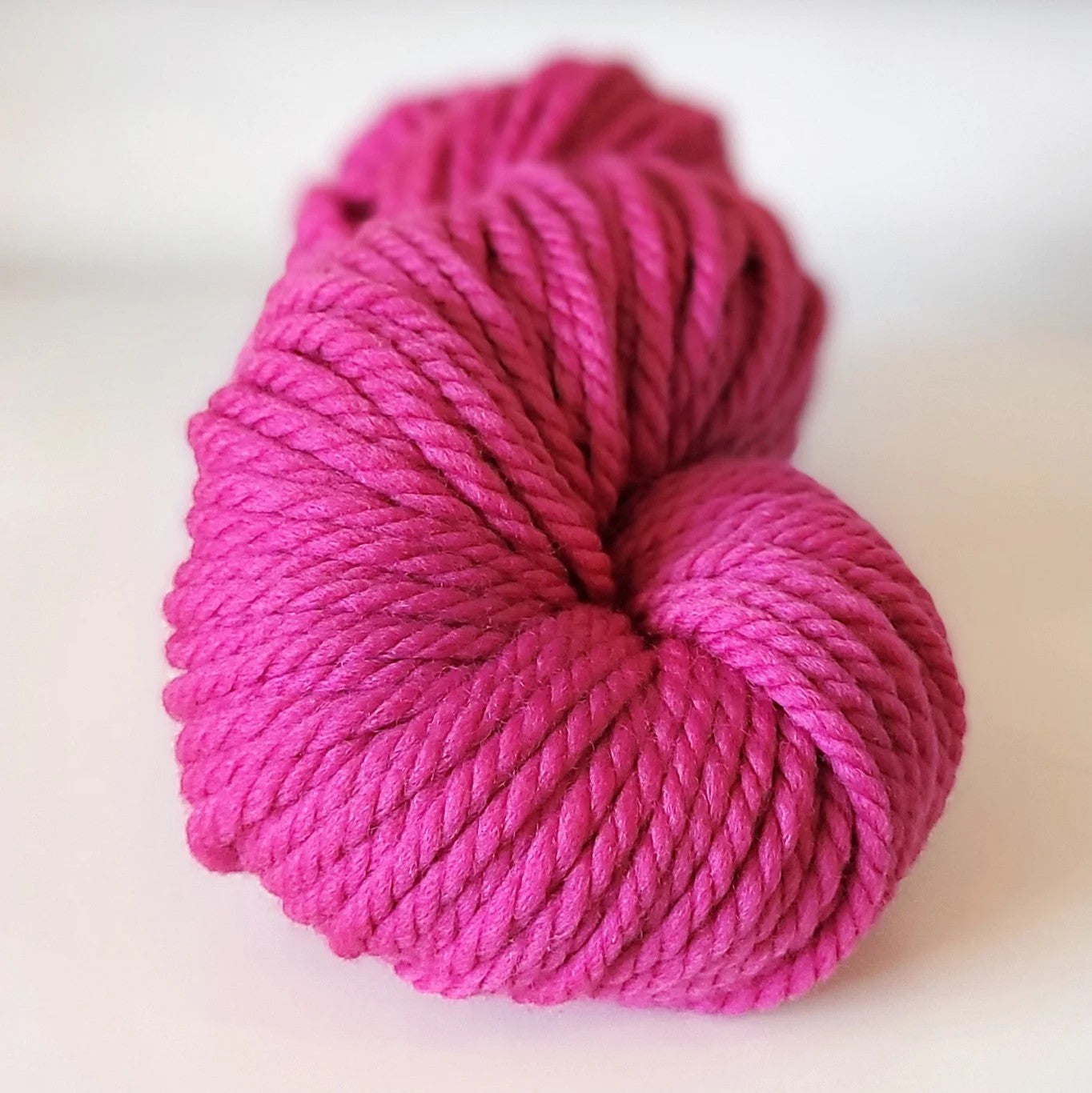 Woolly Yarns Super Woolly in colourway Zinnia – 14ply+ weight wool yarn