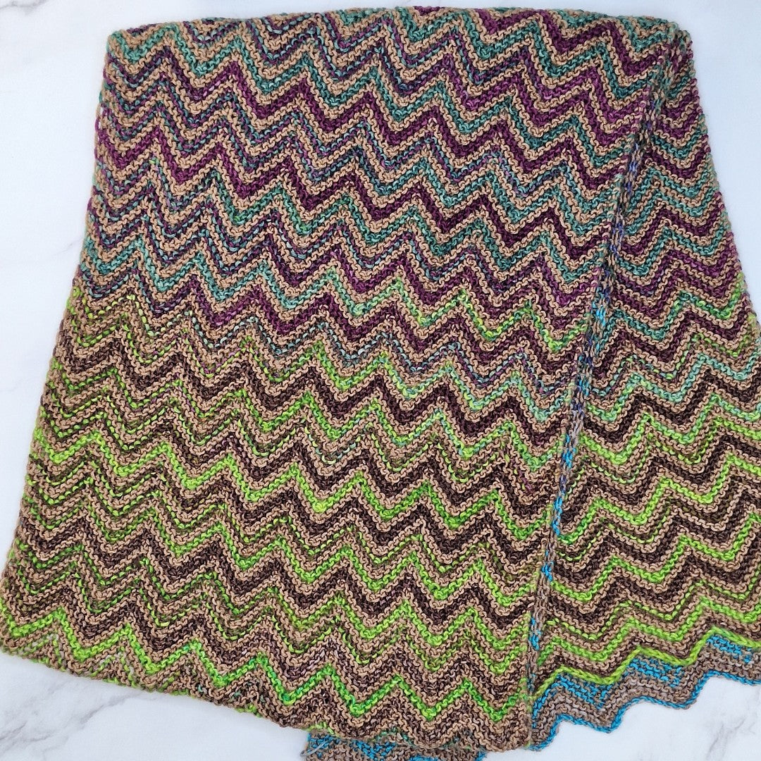 ZickZack Scarf knitting kit – view 2