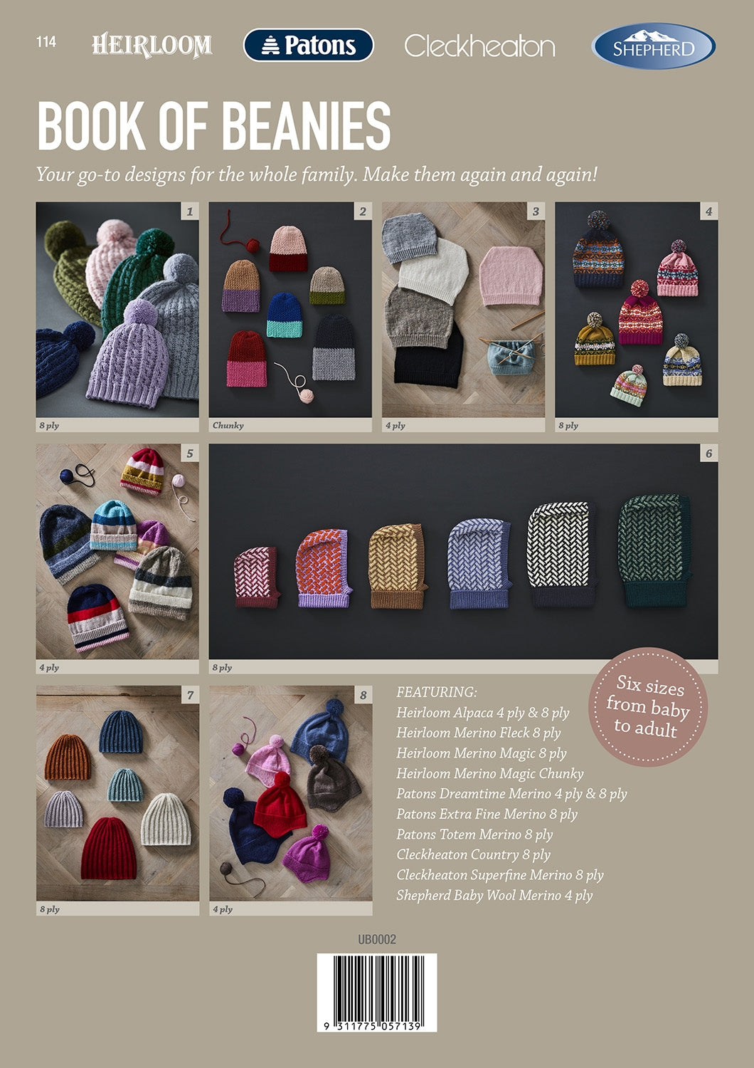 Book of Beanies – knitting pattern book – view 2