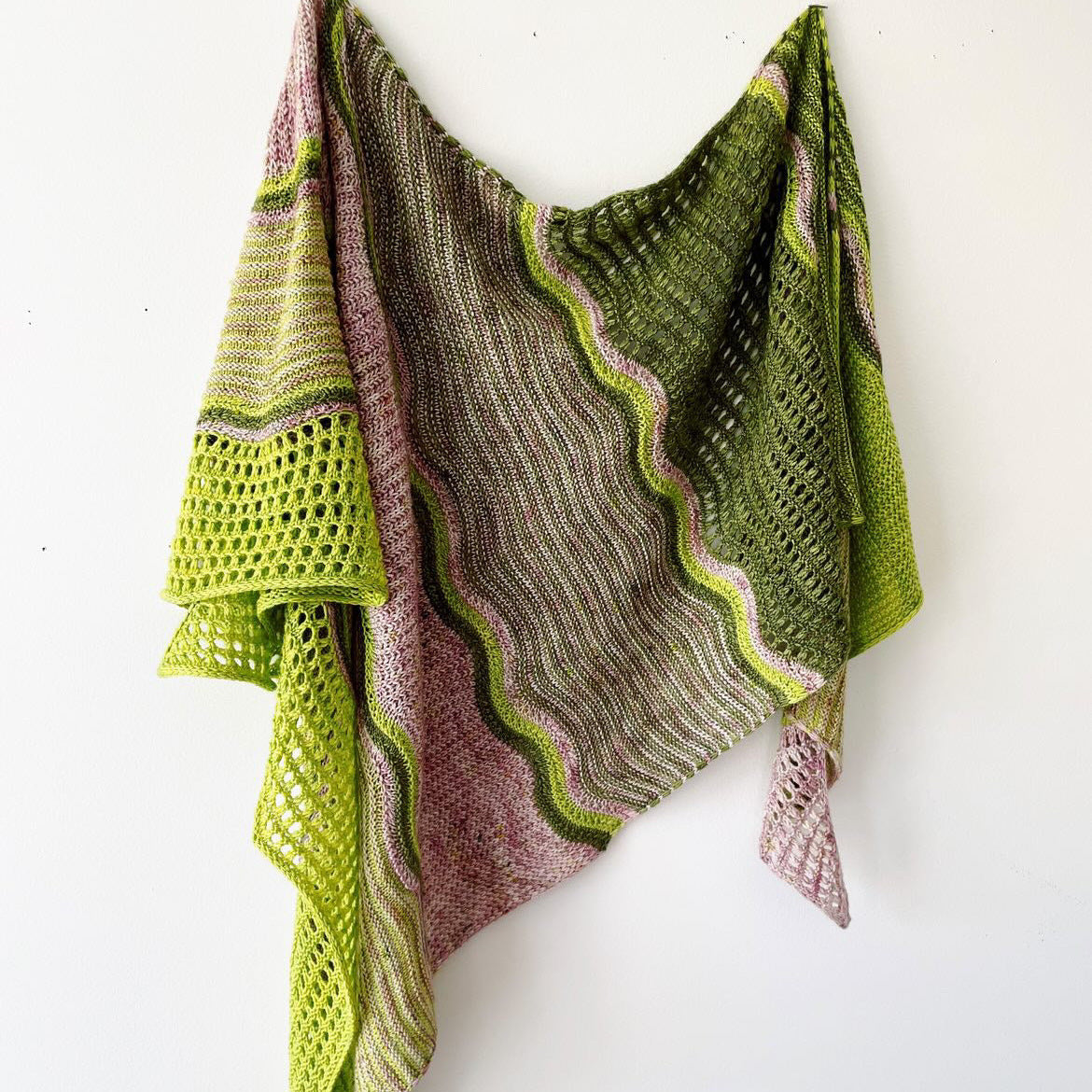 Colour Drift Shawl knitting kit