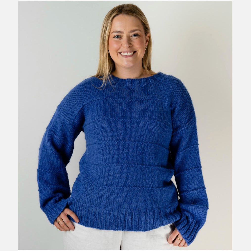 Cosy Ridge Sweater Pattern 1148 by Alpaca Yarns NZ