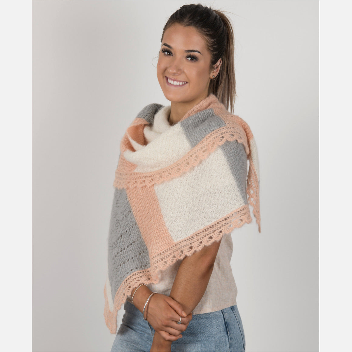 Indiecita Suri Shawl Pattern 2123 by Alpaca Yarns NZ