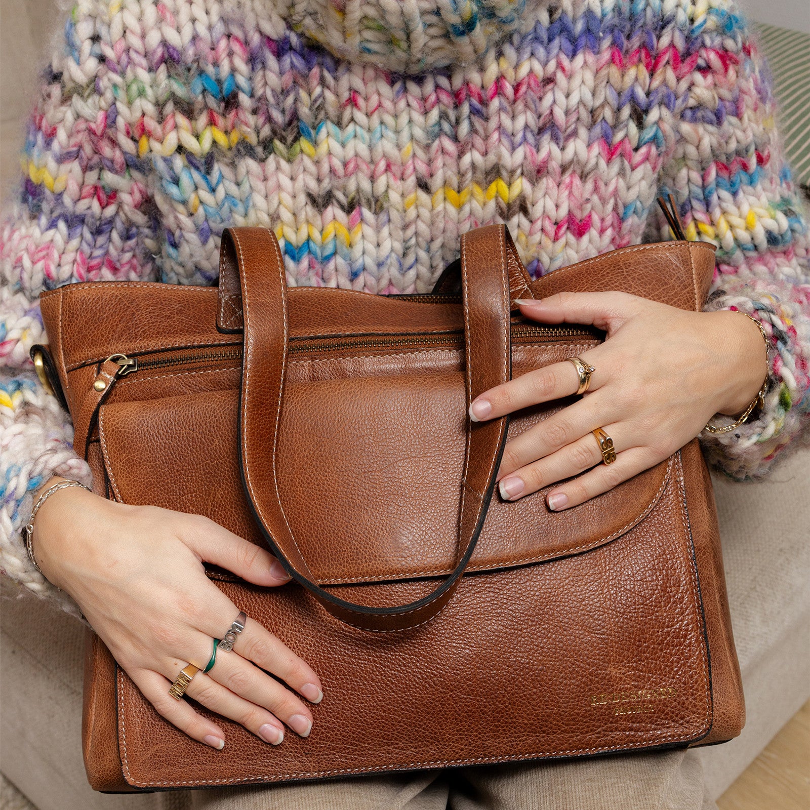 Project 138 Shoulder Project Bag — Re:Designed — Walnut