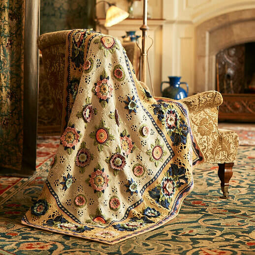 Fruit Garden Crochet Blanket by Jane Crowfoot Peribo