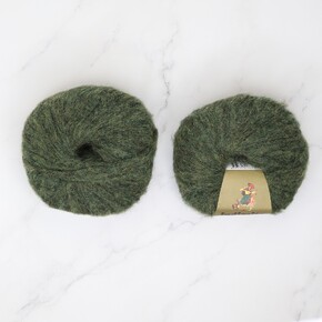 Alpaca Yarns Baby Brushed Alpaca 14ply: Deep Green Melange 2222