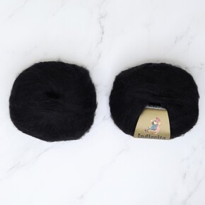 Alpaca Yarns Baby Brushed Alpaca 14ply: Black 500