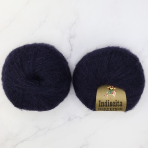 Baby Brushed Alpaca Throw yarn kit: Deep Navy 1667
