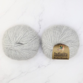 Baby Brushed Alpaca Throw yarn kit: Grey 434