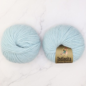 Baby Brushed Alpaca Throw yarn kit: Duck Egg Blue 8117