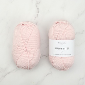 Alpaca Yarns Cable Booties and Hat Kit with Peppin 8: Large 804 Petal