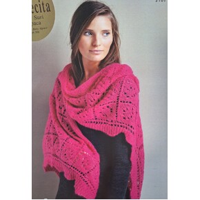 Suri Silk Stunning Lace Wrap / Shawl Pattern 2101