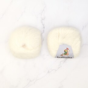 Indiecita Baby Suri Silk Brushed: 100 Cream 