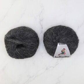 Indiecita Baby Suri Silk Brushed: 403 Undyed Charcoal