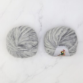 Indiecita Baby Suri Silk Brushed Handpaints: 641 Multi Greys 