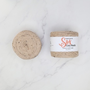 Alpaca Yarns Tweedie Sox Easy Wash: Oatmeal 207