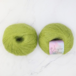 Alpaca Yarns Whisper DK: 086 Chartreuse