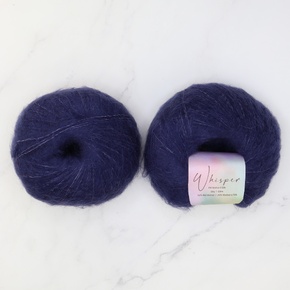 Alpaca Yarns Whisper DK: 095 Bright Navy