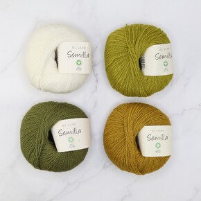 Drawing Sweater Set in Semilla: Deb's Frangipani
