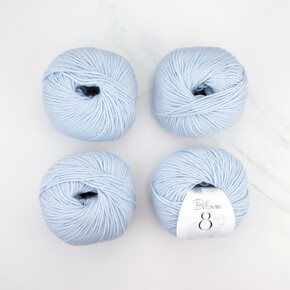 Bellissimo 8ply Merino Extra-fine: 253 Ice Blue