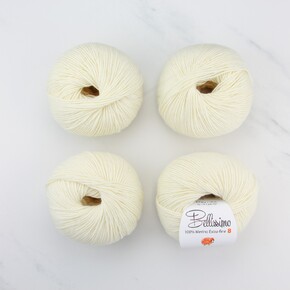 Texyarns Adsley Blanket Kit in Bellissimo 8: 201 Cream