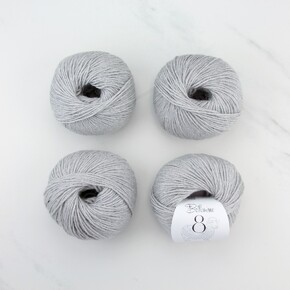 Texyarns Adsley Blanket Kit in Bellissimo 8: 223 Silver