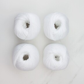 Texyarns Adsley Blanket Kit in Orchard: 8002 White
