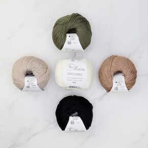 Bobble Lines Baby Blanket Set in Orchard: Little Nut Tree