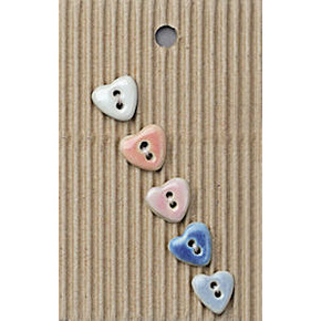 Incomparable Buttons L554 Tiny Heart Buttons