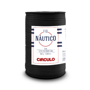 Circulo Premium Nautico Yarn 5mm: Black 8990