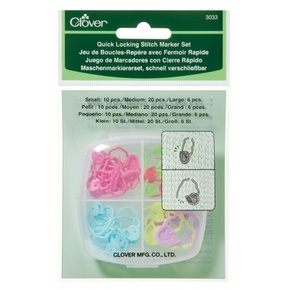 Clover Quick Locking Stitch Marker set