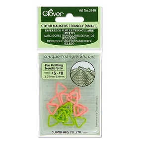 Clover Triangle Stitch Markers Small