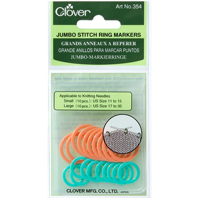 Clover Jumbo Stitch Ring Markers (thin)