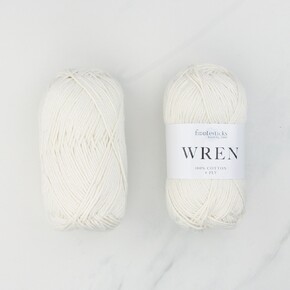 Texyarns Adsley Blanket Kit in Wren: 003 Ivory