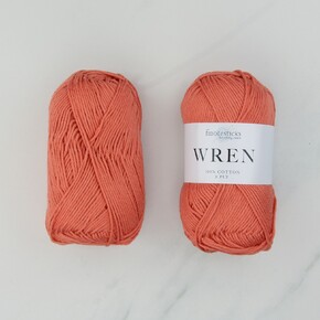 Texyarns Adsley Blanket Kit in Wren: 016 Coral