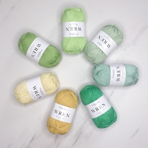 Baby Blanket Kit Knit/Crochet - Cotton: 8ply Frog Pond