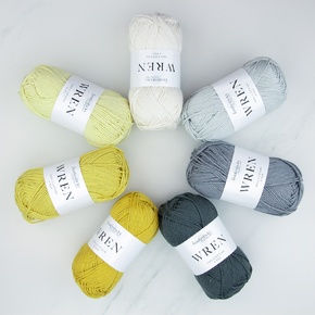 Baby Blanket Kit Knit/Crochet - Cotton: 8ply Grellow