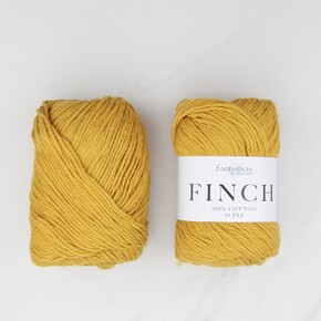 Texyarns Chatsworth Blanket Kit in Finch: 6218 Mustard