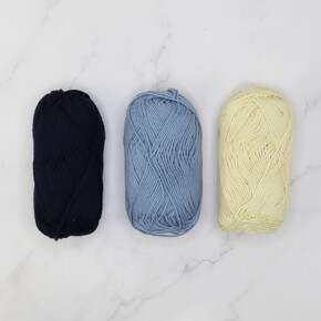 Floreal Dreams Blanket Set: Cornflower