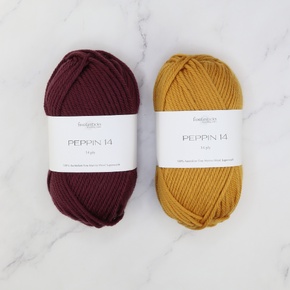 Striped Footy Scarf Kit in Peppin 14: Brisbane Broncos